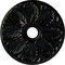 Ekena Millwork Milan Ceiling Medallion (Fits Canopies up to 4 5/8"), 24 1/2"OD x 3 1/2"ID x 1"P, Black Pearl CM24MIBPS - alternate 1